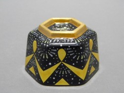 鈴木秀昭 天目絵金彩満天杯　六角